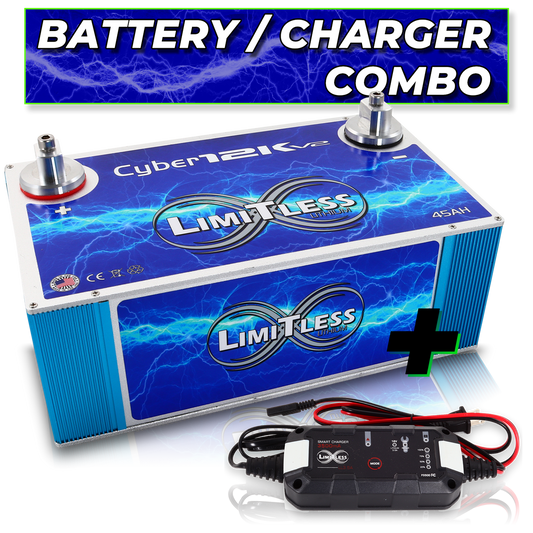 Cyber 12Kv2 Limitless Lithium Battery With 3.5A Battery Maintainer
