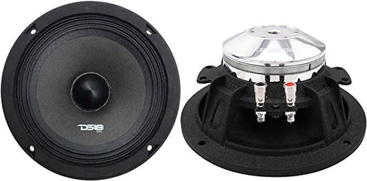 DS18 EXL-MM84NB Neodymium 8-Inch Midrange Loud Speaker 4-Ohm 500 Watts Max Extremely Loud Series - (1 Speaker)
