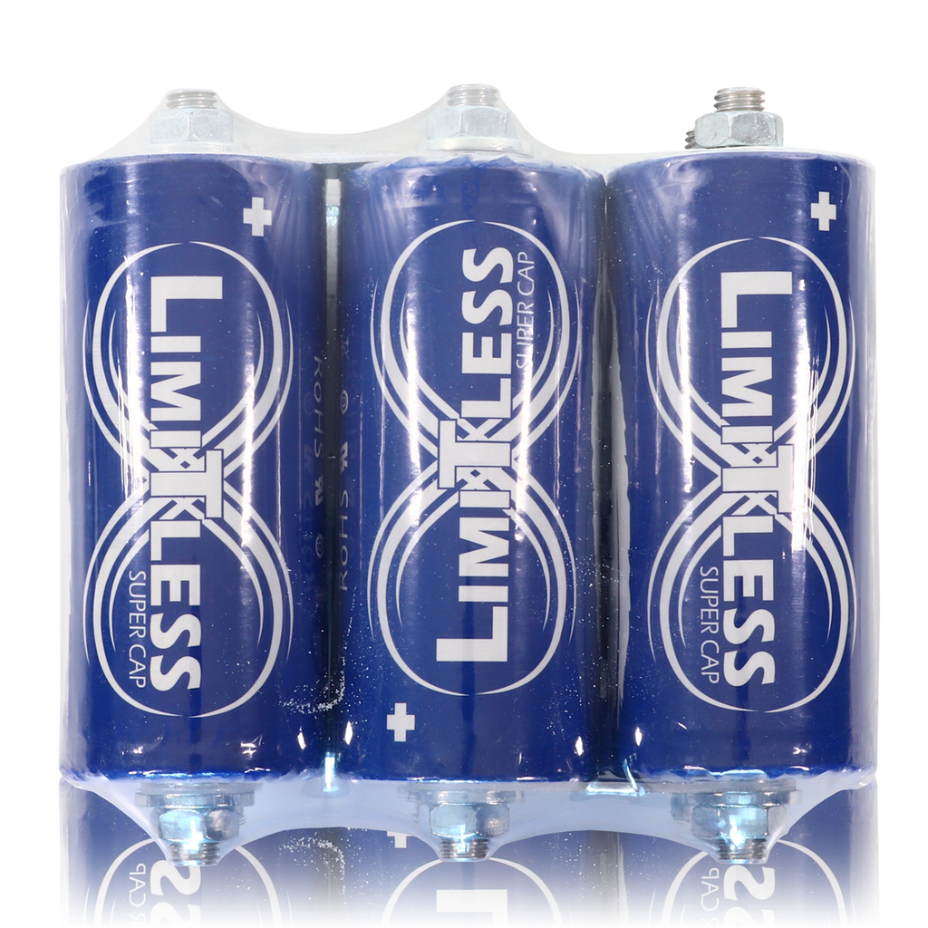 Limitless Lithium Super Caps 2.7V 3000F Bank of 6