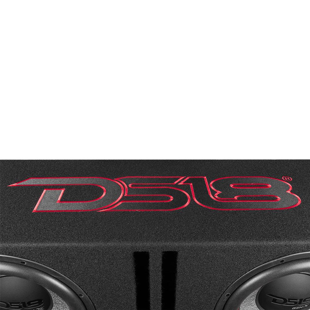 DS18 Loaded Enclosure Bass Package 2 x GEN-X124D 12" Subwoofers In a Ported Box 1800 Watts