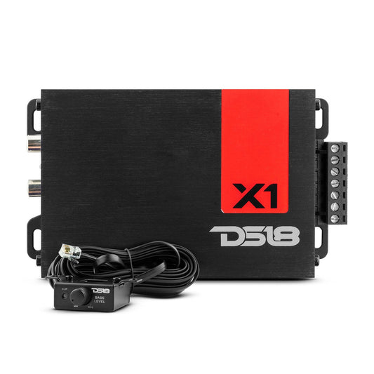 DS18 - X1 Ultra Compact Class D 1-Channel Car Amplifier 900 Watts Max 1-Ohm