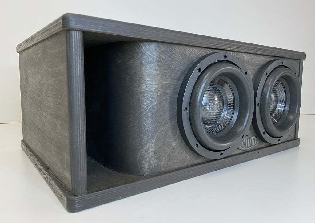Gately Audio - 2 X 8" SUBWOOFER ENCLOSURE 1.5 CF - Sub Back/Port Back - SHORTY BOX