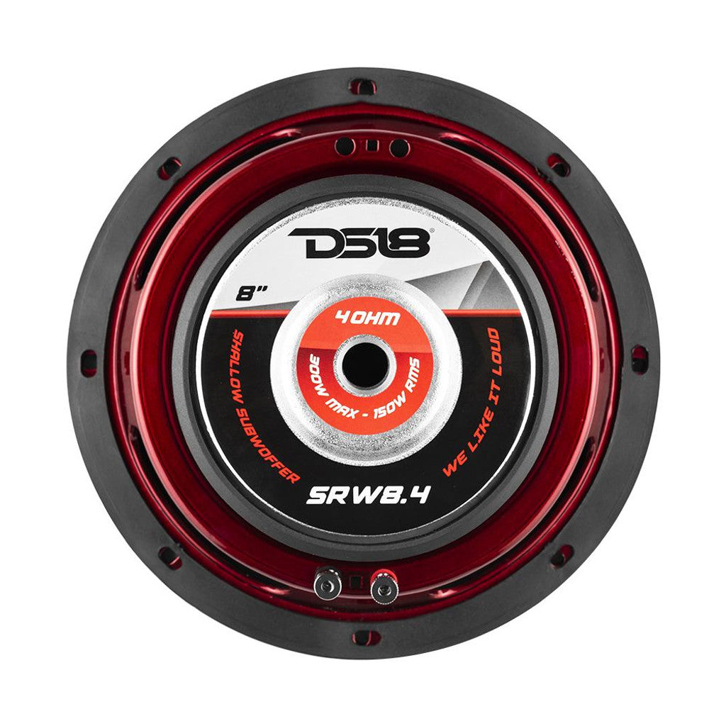 DS18 SRW Shallow 8" Subwoofer 300 Watts SVC 4-Ohm
