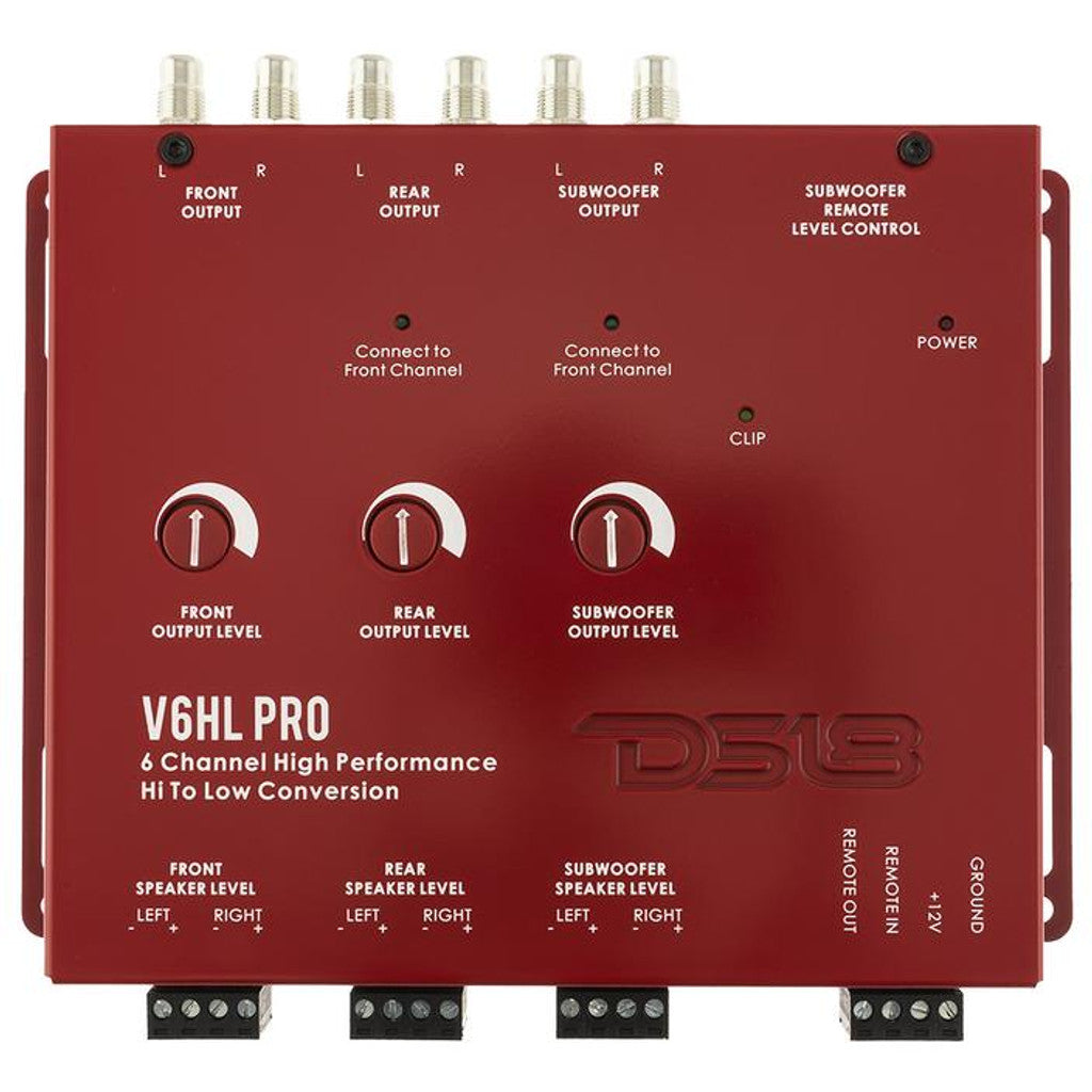 DS18 V6HLPRO 6 CHANNEL HIGH PERFORMANCE HIGH TO LOW CONVERSION