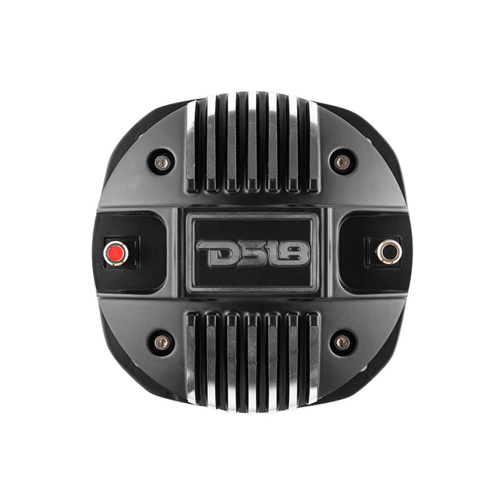 DS18 PRO-DKH1XS 2" Bolt On Throat Compression Driver with Spacer, 2" Throat Titanium VC and PRO-HA52/BK Horn 640 Watts 114dB 8 ohm Mounting Depth 5.74"
