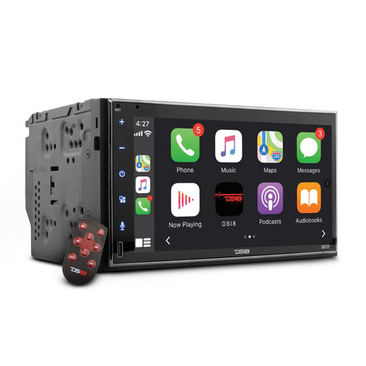 DS18 DDX7CP 7" Touchscreen Mech-Less Double-Din Head Unit with Bluetooth, Mirror Link And Apple Car Play
