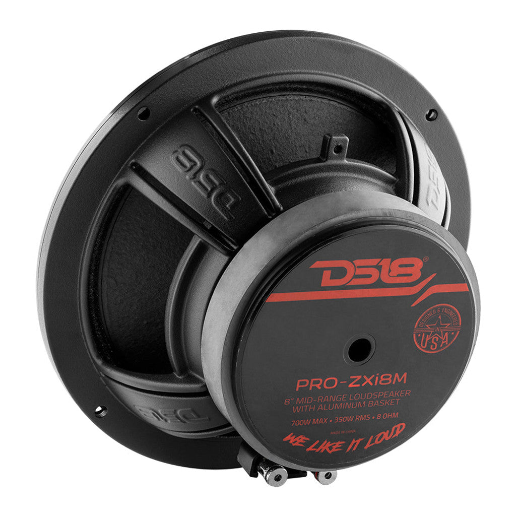 DS18 PRO-ZXI8M 8" Mid-Range Car Audio Loudspeaker 700 Watts 8-Ohm